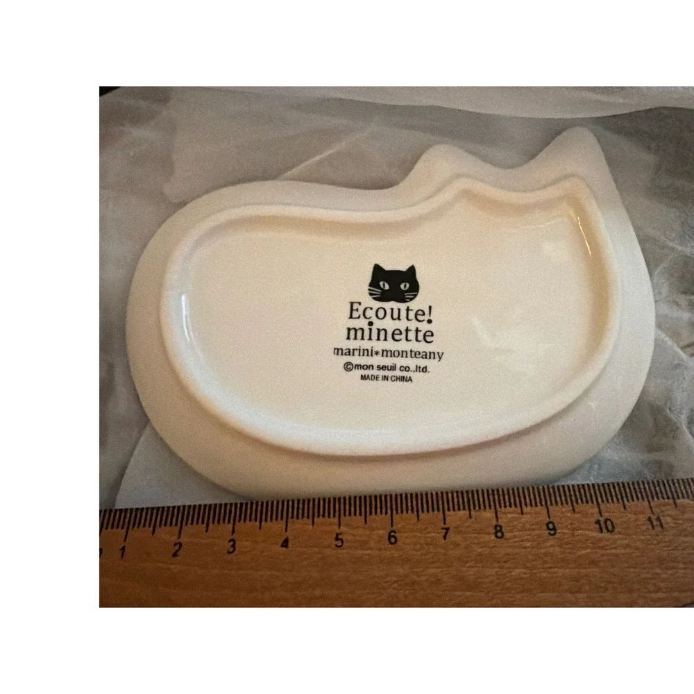 Orange‎ Tabby  Cat Ceramic Dish Small Excellent Kawaii Trinket Tray New